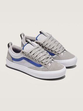 Vans Skate Old Skool 36+ Shoe Grey Blue Women Size 8.5 New With Tags